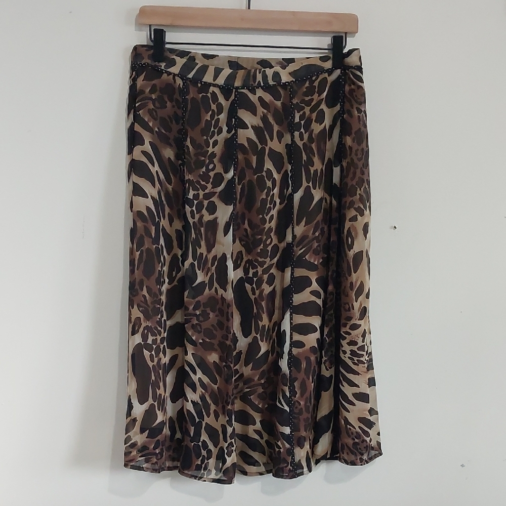 Coldwater Creek Animal Print Skirt